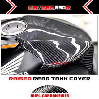 ฝาครอบถังน้ํามันเชื้อเพลิง คาร์บอนไฟเบอร์ 100% สําหรับ Honda CB650R CBR650R 2019-2023