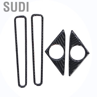 Sudi Carbon Fiber Door Speaker Trim Car Window Air Vent Frame Fit for Nissan GTR R35 2008-2020 Styling