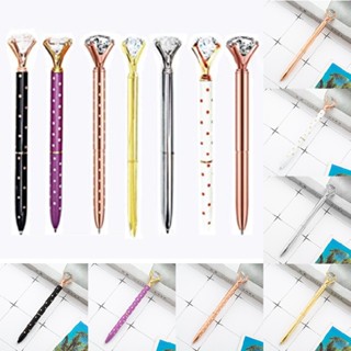 New 7pcs Ballpoint Pen Large Diamond Pen Metal Ballpoint Pen Writing Pen