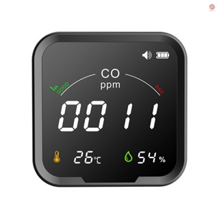 Pth-9d เครื่องตรวจจับคาร์บอนมอนอกไซด์ WIFI อัจฉริยะ อุณหภูมิ ความชื้น และคุณภาพอากาศ แบบพกพา