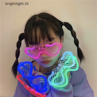 [Brightlight] แว่นตากันแดดนีออน LED เรืองแสงในที่มืด สําหรับเด็ก และผู้ใหญ่ ปาร์ตี้ 1 ชิ้น