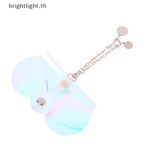 [Brightlight] กระเป๋าเคส PVC ใส พร้อมสายโซ่คล้อง อเนกประสงค์ สําหรับใส่แว่นตากันแดด 1 ชิ้น [TH]