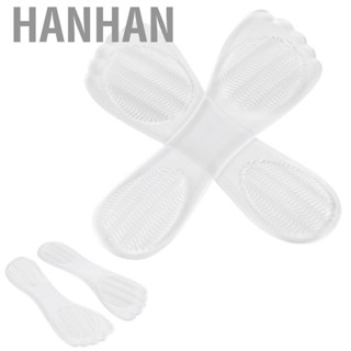 Hanhan 2 Pairs 3/4 Foot Pad Transparent Silicone   Shock Shoe For Hig