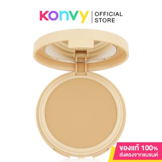 แป้งผสมรองพื้น เมลินดา Mei Linda Soft Matte Skin Fit Powder Foundation 10g #04 Honey คุมมัน ติดทนนาน ปกปิดปานกลางถึง Full Coverage.