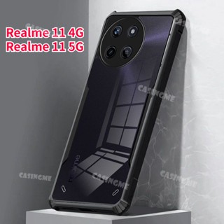 เคสโทรศัพท์มือถืออะคริลิค TPU ใส แบบนิ่ม กันกระแทก สําหรับ Realme 11 4G Realme11 NFC Realmy Realm 11 Pro Plus 4G 5G 6.4 นิ้ว