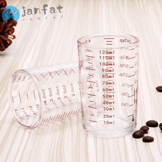 Janfat แก้วตวงกาแฟเอสเปรสโซ่ ทําความสะอาดได้ 120 มล. 2 ชิ้น