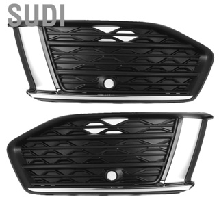 Sudi Fog Light Grill  Front Bumper Lamp Cover Driving Trim Grille Frame Car Replacement Protective