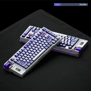 Keytok CTRL OEM ปุ่มกดคีย์บอร์ด PBT แบบใส สองสี