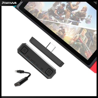 Jl- อะแดปเตอร์ส่งสัญญาณเสียงบลูทูธ 5.0 Type-c 2-in-1 สําหรับ PS4 Nintendo Switch