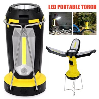 New LED Camping Torch Rechargeable Lantern Night Light Tent Lamp Power Bank