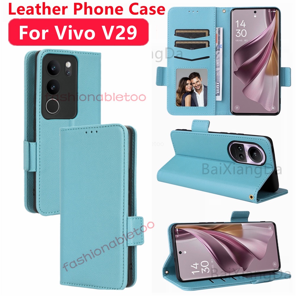 พลิกหนังสําหรับ Vivo V29 pro V 29 Lite V29pro V29lite V29E V 29 Lite VivoV29 V30 pro Lite V30pro V30