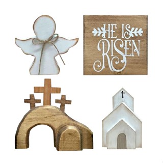 New Jesus Tomb-Easter Tray Bundle Kit Jesus Tomb Ornament Jesus Angel Decoration