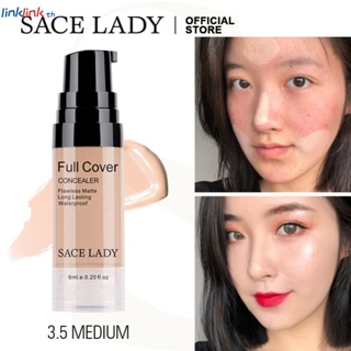 Sace Lady Matte + Poreless Face Foundation ครีมควบคุมความมันปานกลางแต่งหน้า Liquid Make Up เครื่องสำอางค์ 6 สี Linklink