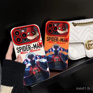 เคสป้องกันโทรศัพท์มือถือ แบบนิ่ม ลายสไปเดอร์แมน สําหรับ iPhone 14 13pro xsmax 12 7plus