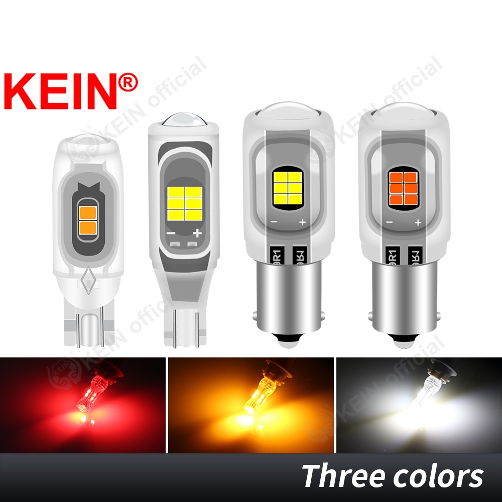 Kein T10 หลอดไฟเลี้ยว Led 1156 1157 P21W P21/5W W21W T15 W16W W21/5W 2835 5SMD สําหรับจอดรถยนต์ รถจั
