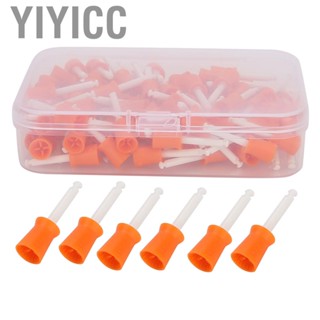 Yiyicc 100pcs Dental Prophy Polishing Brush Cleaning Polisher Brusher Cup GDT