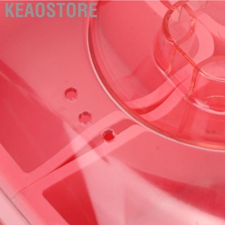 Keaostore Wax Warmer Machine High Sensitivity Pot Fast Heating Transparent Lid 4 Grids Easy Cleansing EU Plug 220‑250V