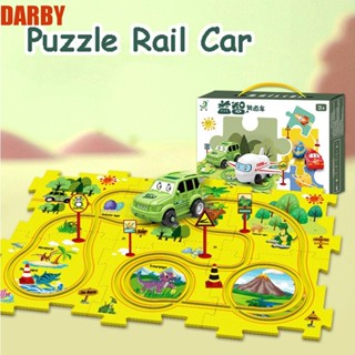 Darby รถไฟจิ๊กซอว์ปริศนา ขนาดเล็ก ของเล่นเสริมการเรียนรู้ สําหรับเด็ก