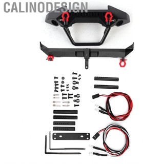 Calinodesign Metal RC Cars Front Rear Bumpers With  Lights For Axial SCX10 90046 Car