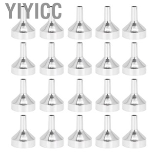 Yiyicc 20PCS Aluminum Funnel Cosmetics  Separating Mini LJ4