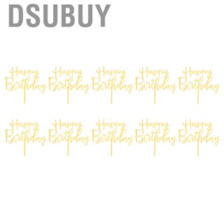 Dsubuy Cake Decorating Acrylic Topper Insert Card Flag Cupcake Toppers For