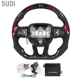 Sudi Carbon Fiber Steering Wheel  Race Digital Display Shift Lights Fits for Dodge Challenger/ SRT HELLCAT 2015-2020