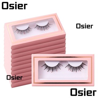 Osier1 ขนตาปลอม แบบหนา สีชมพูธรรมชาติ สําหรับแต่งหน้า