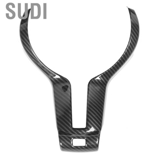 Sudi Steering Wheel Trim  ABS Carbon Fiber Style Center Cover Trims  Decal Interior Decoration for F20 F21 F30 F32 X5 X6 M‑Sport