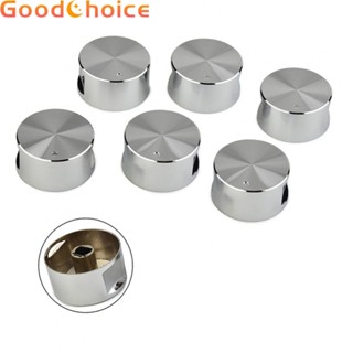 Rotary Switch 38*19mm 6 Pieces Diameter 6mm Modern Round Silver Simple