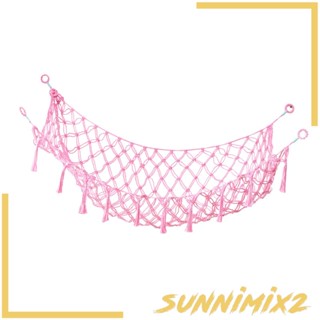 [Sunnimix2] เปลผ้ากํามะหยี่ขนนิ่ม ขนาดใหญ่ ประดับพู่ สําหรับตกแต่งบ้าน ห้องนอนเด็ก