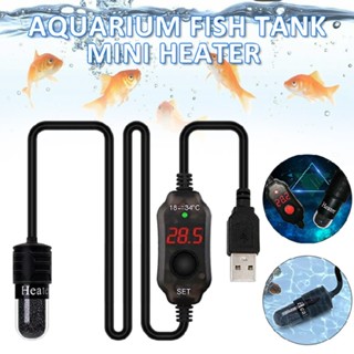 New Mini Aquarium Fish Tank Heater USB Heating Rod Submersible Thermostat Heater