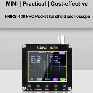 New FNIRSI-138 PRO Digital Handheld Oscilloscope 200KHz Analog Bandwidth 3.3V