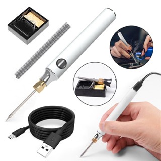 1 set USB Charging Soldering Iron 5V Adjustable Temperature Soldering Iron Kit