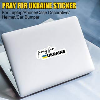 New 2 Inch Pray for Ukraine Sticker Car Window Water Bottles Decal Sticker