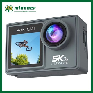 กล้องแอคชั่น 5K 30FPS 48MP WiFi กันน้ํา 30 เมตร 2 นิ้ว 1080P HD หน้าจอสัมผัส สําหรับเล่นกีฬา