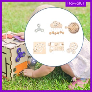 [Hawal] บอร์ด Montessori ของเล่นเสริมการเรียนรู้เด็ก 6 ชิ้น