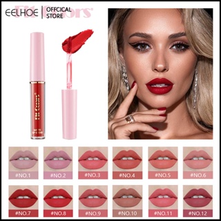 Fit Colours12 Color Non Stick Cup Matte Lip Gloss Matte Velvet Liquid Lipstick ลิปกลอส Lip Glaze -eelhoe