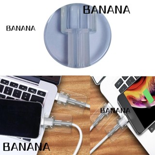 Banana1 ฝาครอบสายชาร์จ TPU แบบใส สําหรับ iPhone Home