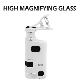 New 80-120X Adjustable Universal Clip-Type Microscope Phone Camera Magnifier