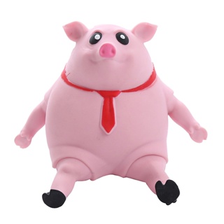 Piggy Squeeze Toy หมูยืด สกุชชี่ ของเล่นยืดได้ ของเล่นบีบ คลายความเครียด สกุชชี่ ของเล่น ของเล่นบีบนุ่ม ของเล่นยืด