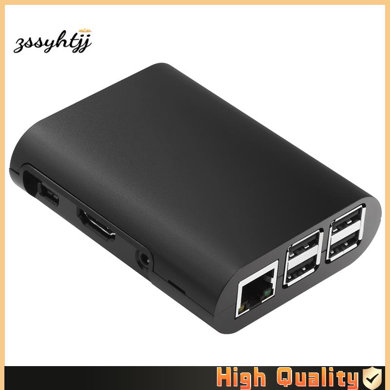 ZssyhtjjCase สําหรับ Raspberry Pi 3 Model B, Pi 2 รุ่น B & Pi B+4 สีดํา