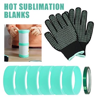 New 1 set Hot Sublimation Blanks With Heat Resistant Gloves Tape For Cricut Mug