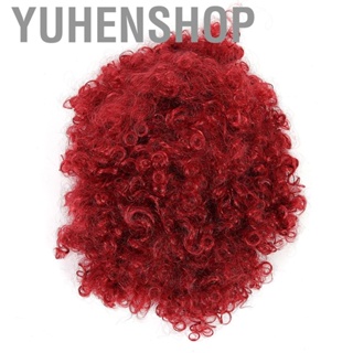 Yuhenshop Wavy Wig  Heat Resistant Replacement Curly Wigs Women Girl s Charming Synthetic Burgundy for Party Cosplay