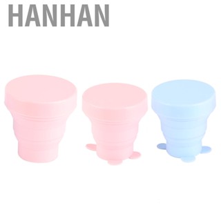 Hanhan Portable Folding Cup  Expandable Silicone Water Collapsible Travel Mug for Outdoor Camping Picnic Household