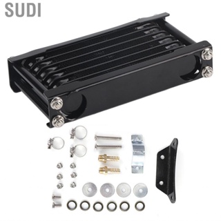 Sudi Motorcycle Radiator Engine Oil Cooler  Universal Cooling Fit for Monkey Car 100‑250CC Dirt Bike ATV 4‑Wheel Black