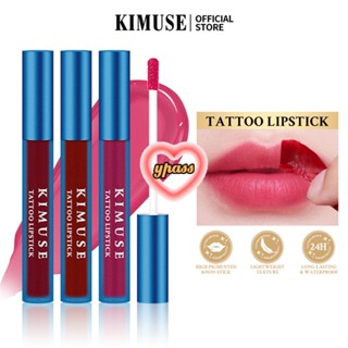 CYREAL Kimuse ลิปสติกแบบพกพากันน้ำ Non-stick Cup Tattoo ลิปสติก Lip Tint Lipgloss