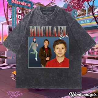 Wimtwentysix เสื้อยืดโอเวอร์ไซซ์ พิมพ์ลาย michael cera homage | เสื้อยืด สไตล์วินเทจ