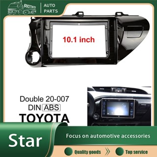 Rtok แผงเครื่องเล่น MP5 วิทยุรถยนต์ สําหรับ Toyota Revo Hilux 10.1 นิ้ว Android 2Din 2014-2019