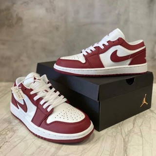 Nike Air Jordan 1 low “Team Red”✅ส่ง/เก็บเงินปลายทาง.