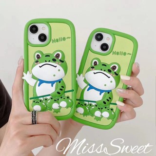 เคสซิลิโคนนิ่ม ลายกบน่ารัก สําหรับ IPhone 14 13 12 11 Pro Max X Xs Max 6 7 8 Plus